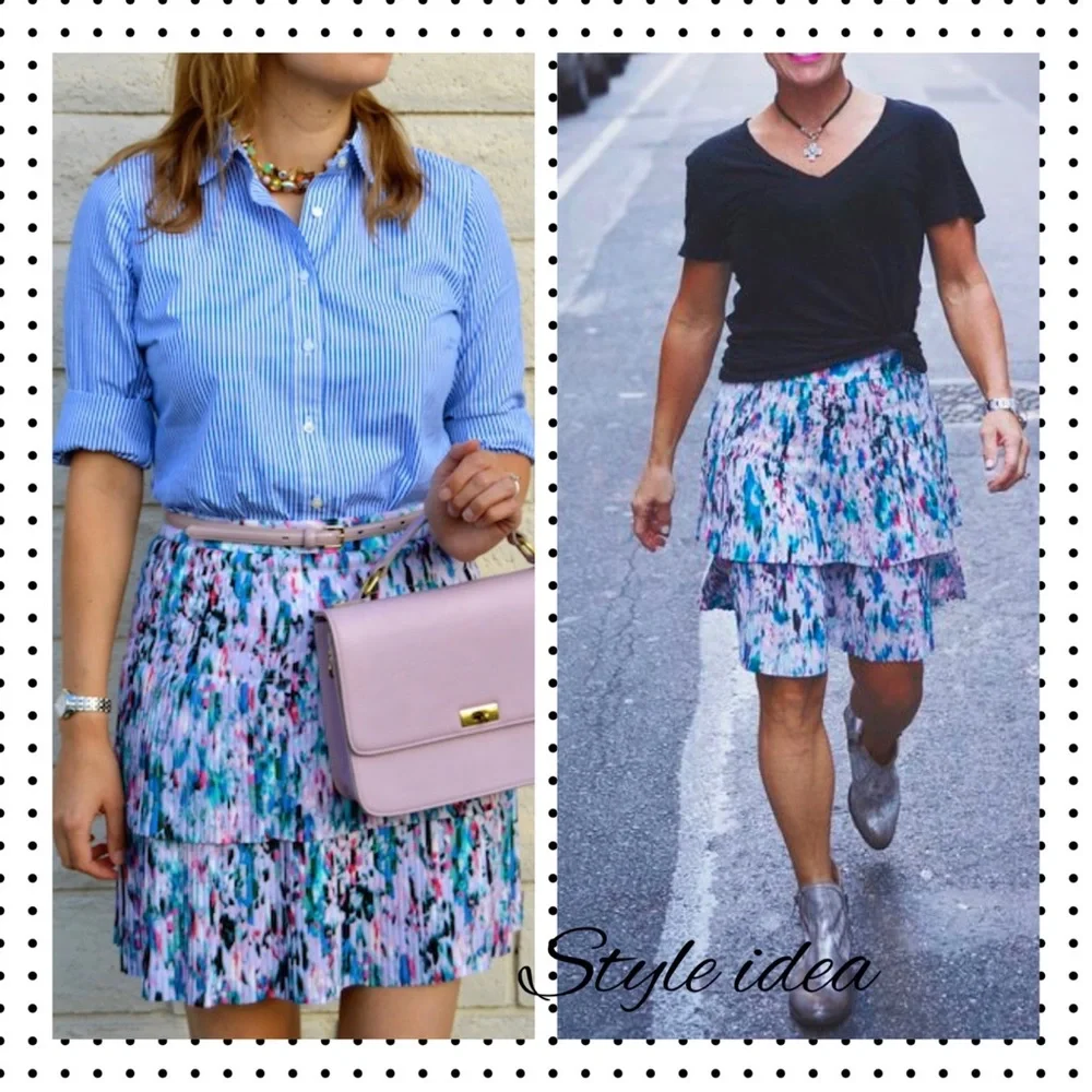 J. Crew Two-Tier Pleated Watercolor Floral Mini Skirt 10